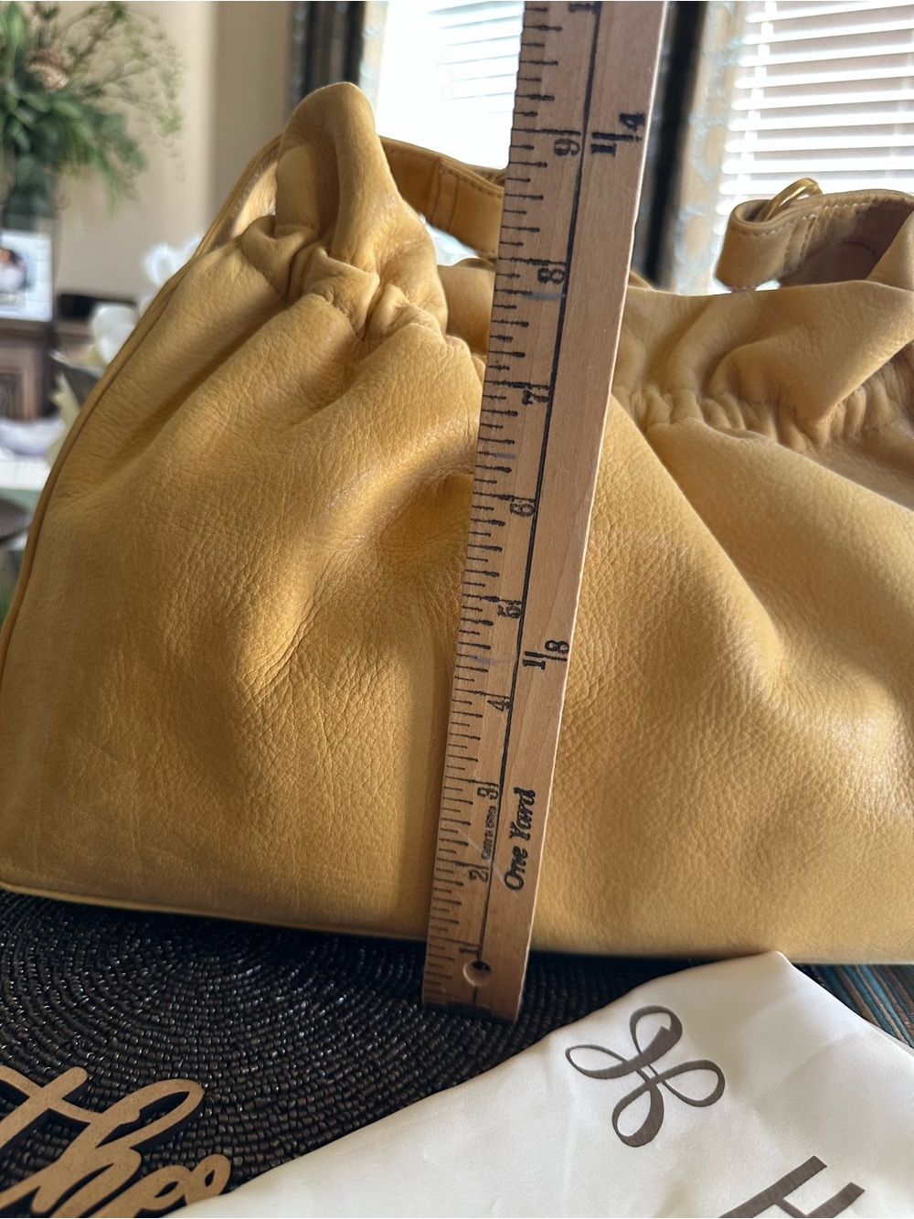 HOBO Mustard Yellow Gathered Shoulder Bag - Picture 10 of 16
